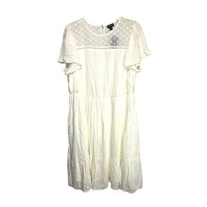 Torrid NWT Eyelet Top Key Hole Neck Dress